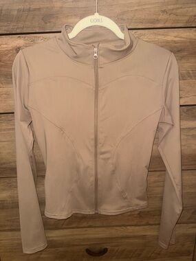 Women’s Lightweight Full-Zip Active Jacket — Taupe